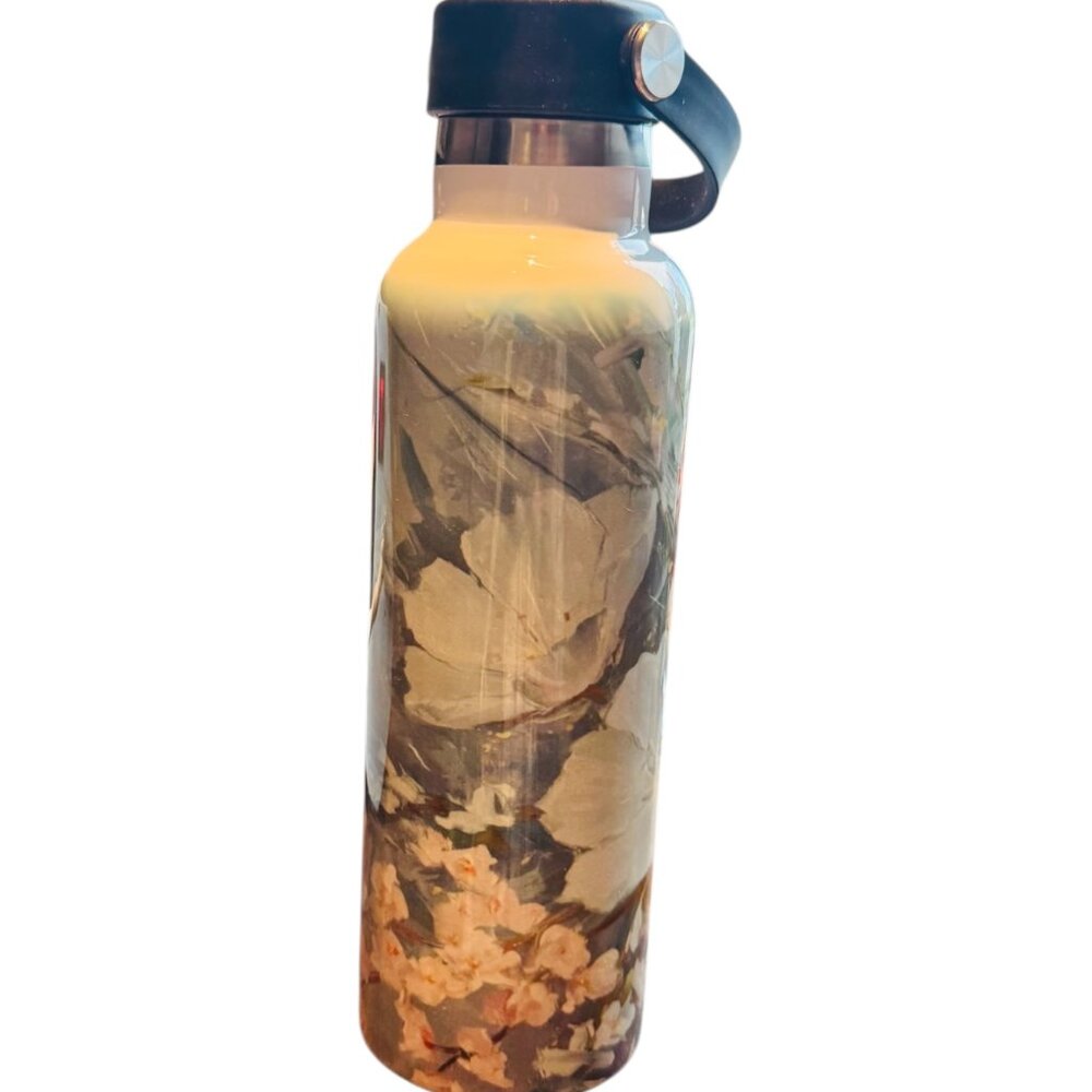Handmade Cherry Blossom Floral Water Bottle- 20 oz